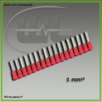 Embouts de fin de cablage 1 mm²