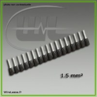 Embouts de fin de cablage 1.5 mm²