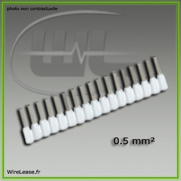 Embouts de fin de cablage 0.5 mm²