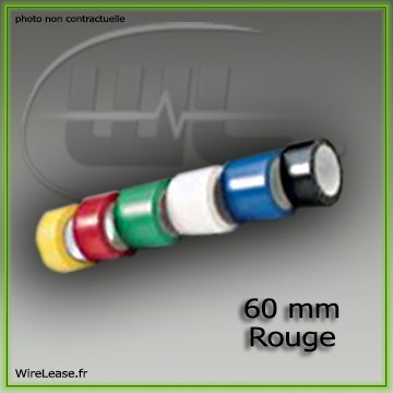 Rubans de marquage largeur 60mm rouge